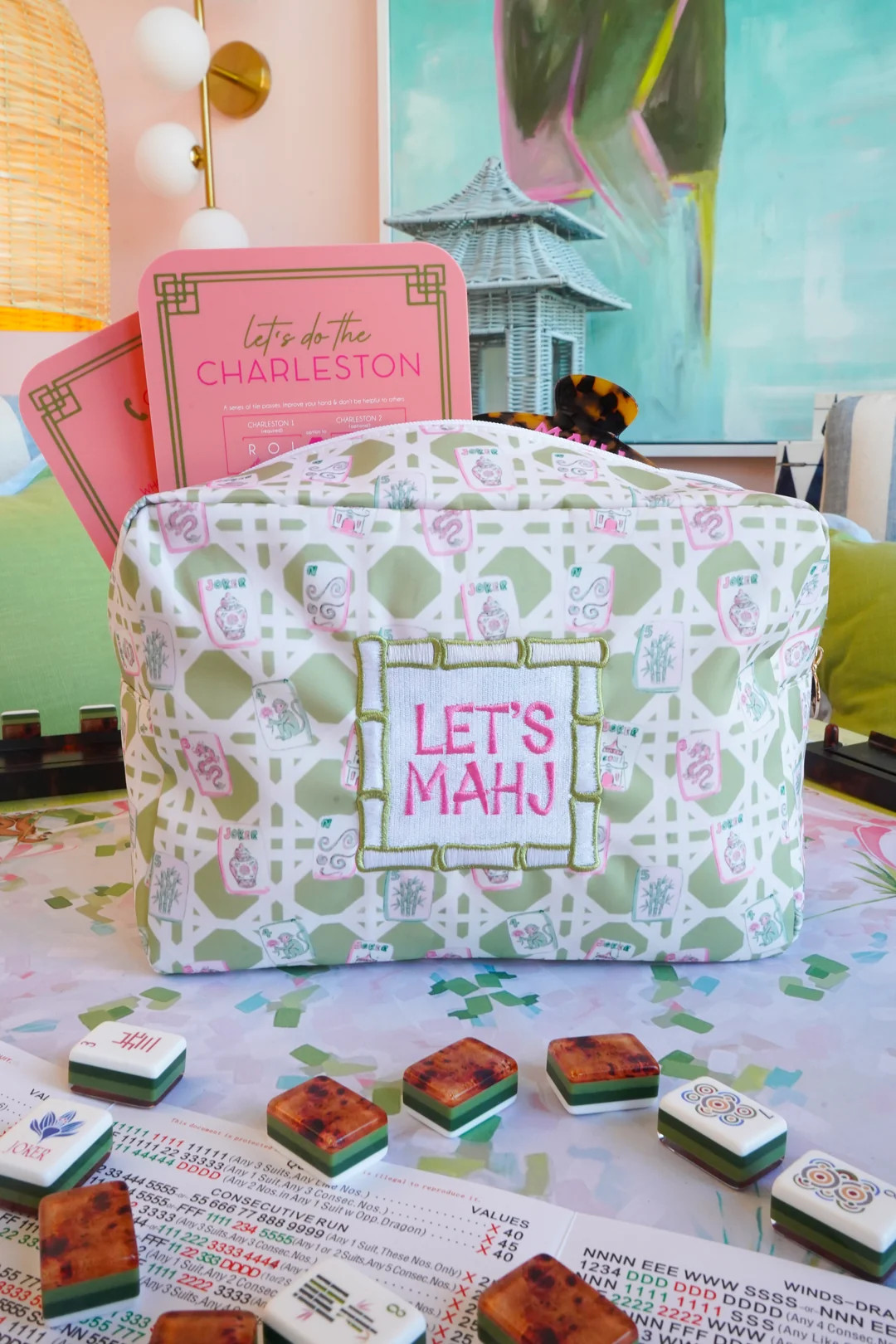 Let's Mahj - XL Travel Bag | KenzKustomz