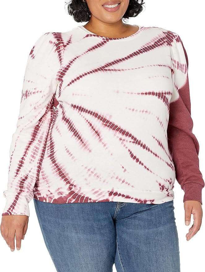 The Drop Women's Jean Puff-Sleeve Fleece Sweatshirt | Amazon (US)