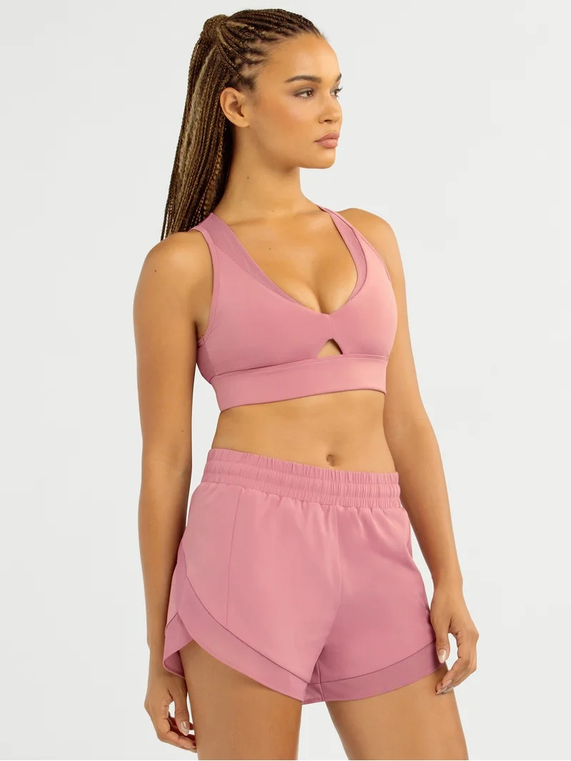 Jessica Simpson Women\u2019s Mesh Sport Bra, Sizes XS-XXL | Walmart (US)