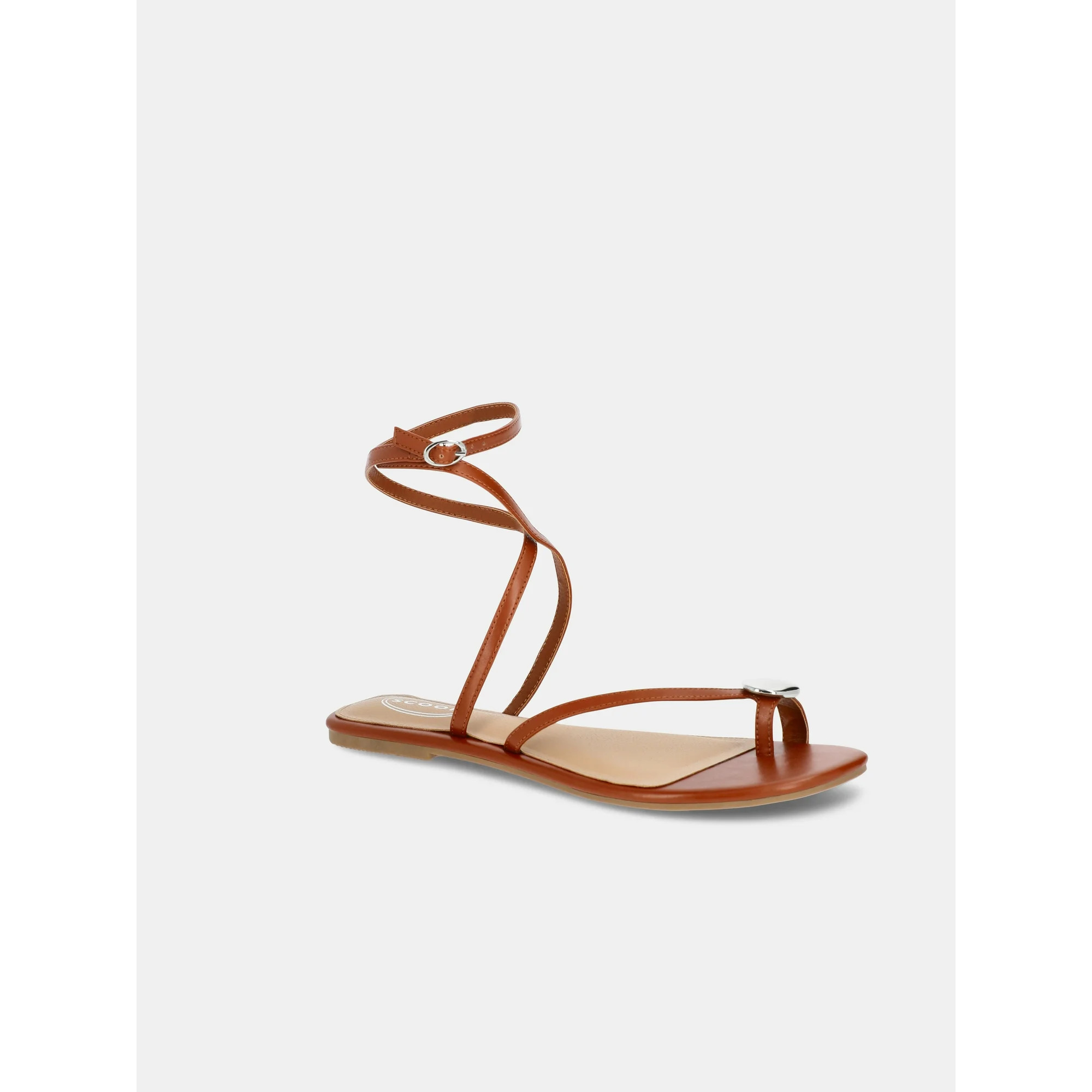 Scoop Women's Flat Strappy Sandals with Adjustable Strap | Walmart (US)