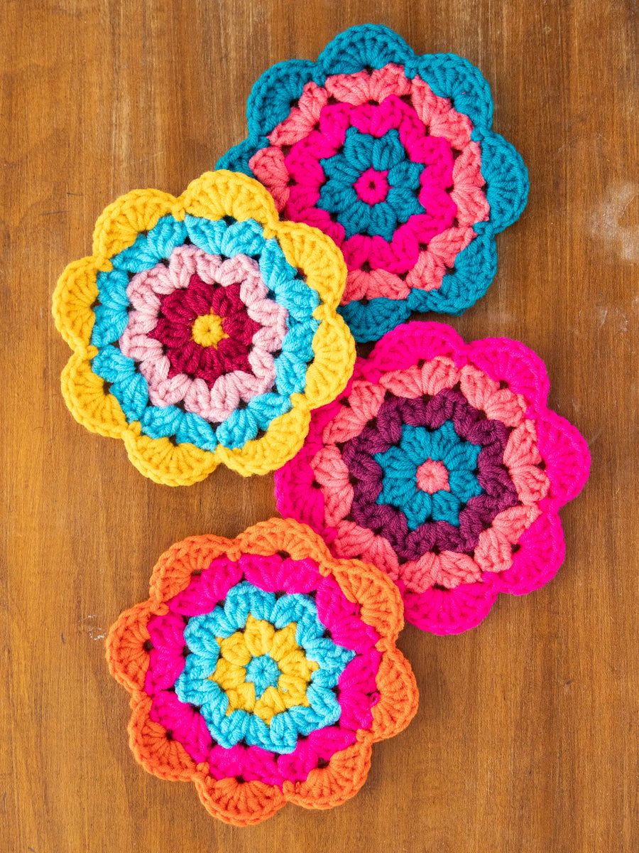 Crochet Coaster Set - Granny | Natural Life