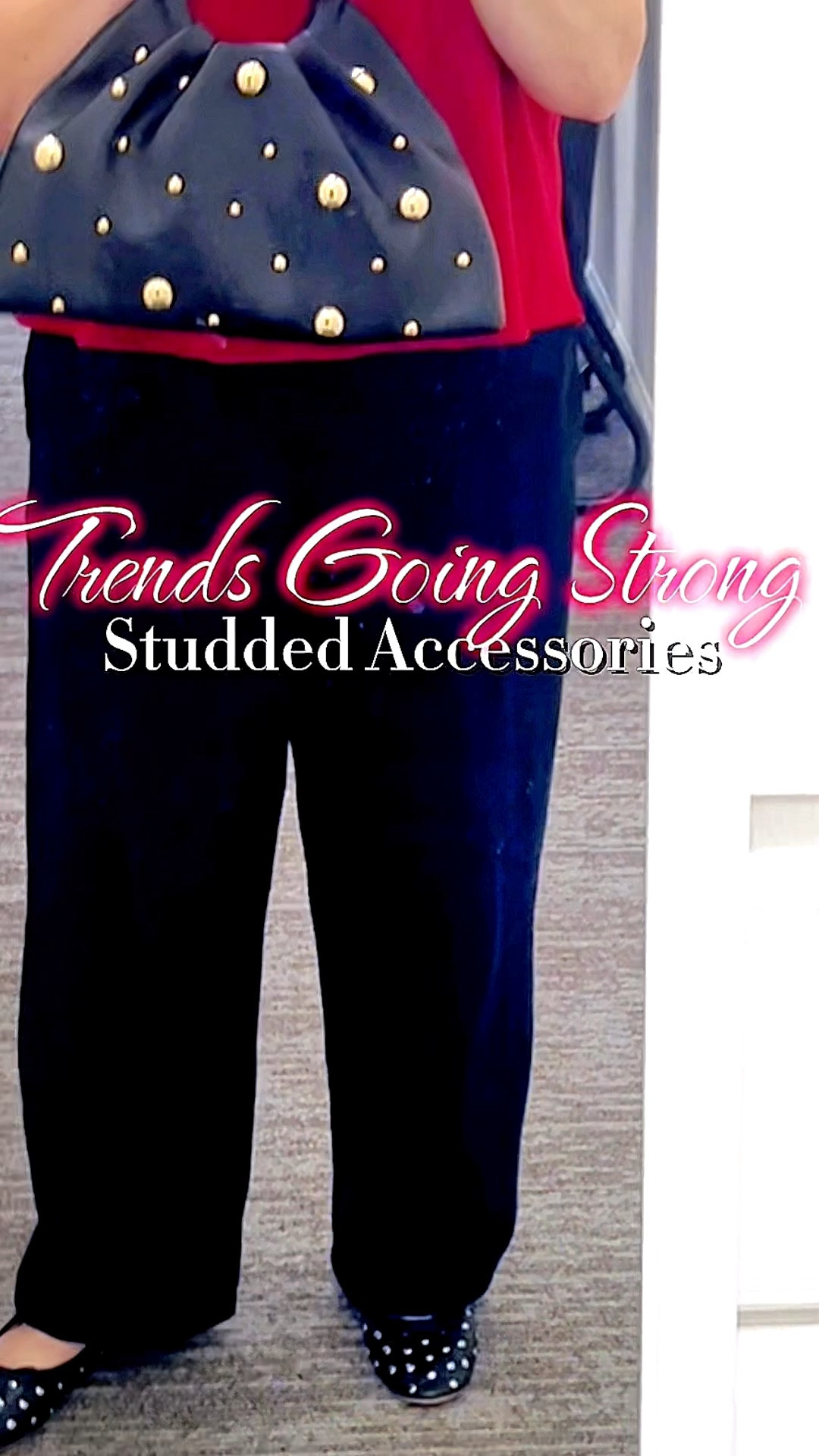 What trends aren’t going away any time soon? Make sure to keep those studded accessories for your spring fashions! 
🌷Although if you went full punk studs last fall, segue into softer rounder or pyramid shapes as accents, not completely covering every square inch - makes it work-appropriate on bags, belts, and shoes.
👇🏼Click through below to grab some refreshers for Spring (and LTK APP ONLY savings - click through below and then click “COPY CODE” and paste at checkout for even better deals at AF).

I’m 5’9” tall, usually wear 2X tops, XL-18 bottoms, and size 10 shoes. Here I’m wearing an XXL top (TTS), XL pants (TTS), and size 11 shoes (size up if you have wide feet or fall in-between sizes). 

#ltktall #ltkpetite #ltkmidsize #ltkover40 #ltku #ltkworkwear 
#ltksalealert date night Walmart Amazon @Maurices @tjmaxx @Anthropologie @Lane Bryant @Target @ae @Aerie @abercrombie 

#LTKPlusSize #LTKootd #LTKSpringSale