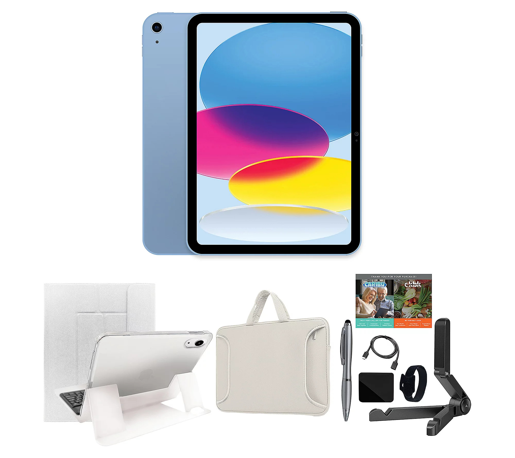 Apple iPad 10.9"" 10th Gen 64GB Wi-Fi Bundle | QVC