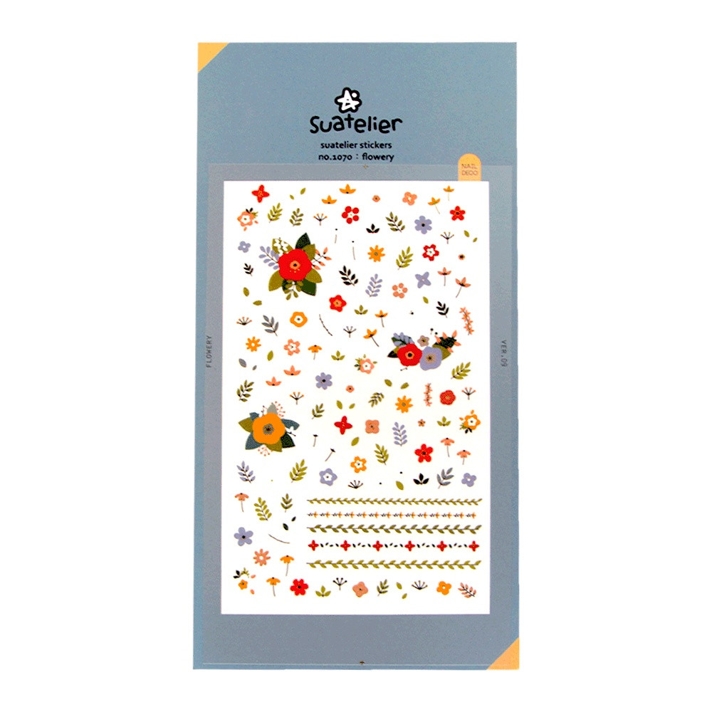 Adesivos Coreanos No.1070 Flowery - Suatelier | Shopee (BR)