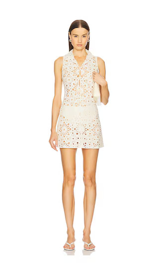 by Marianna Shay Mini Dress in Beige | Revolve Clothing (Global)