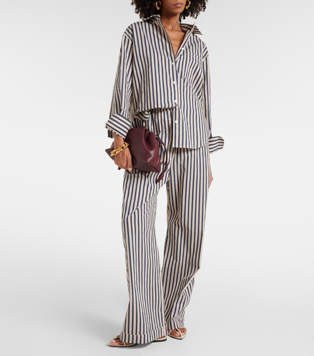 Camicia in misto cotone a righe | Mytheresa (IT)