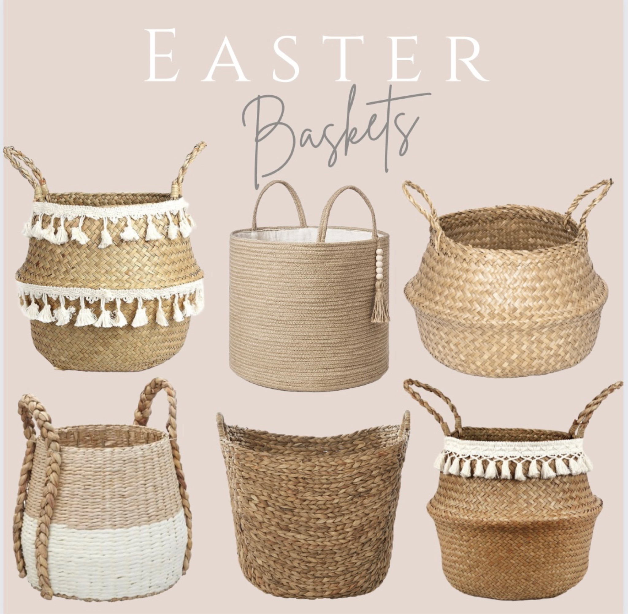 Rattan Baskets. Straw Baskets. All perfect for your Easter Baskets. #easter #baskets #homedecor

#LTKSeasonal #LTKGiftGuide #LTKhome