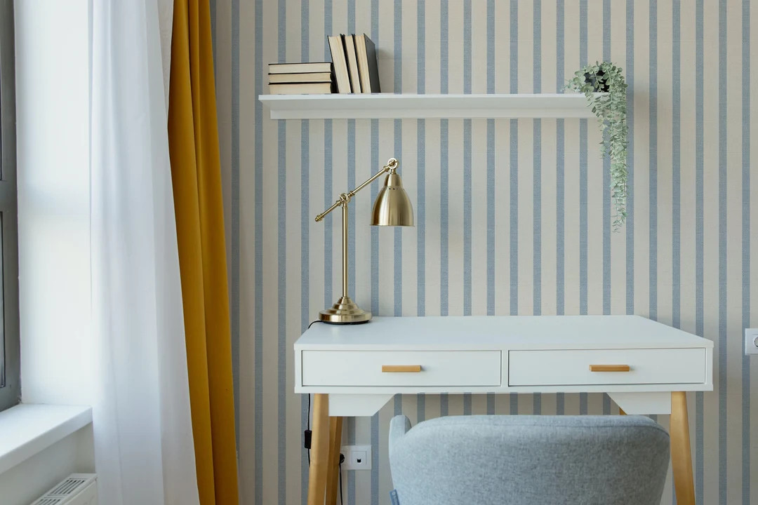 Vintage Striped Fabric Wallpaper. Peel + Stick Wallpaper and Traditional Options. Multiple Colour... | Etsy (US)