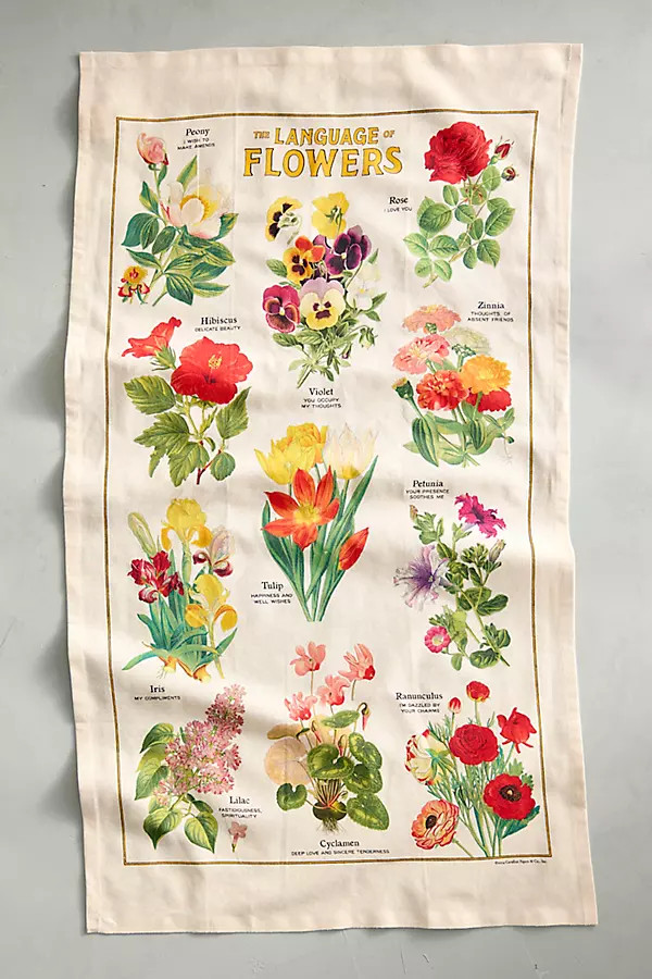 Language of Flowers Dish Towel | Terrain