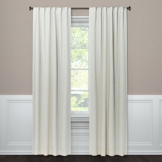 108&#34;x50&#34; Aruba Linen Blackout Curtain Panel Sour Cream - Threshold&#8482; | Target