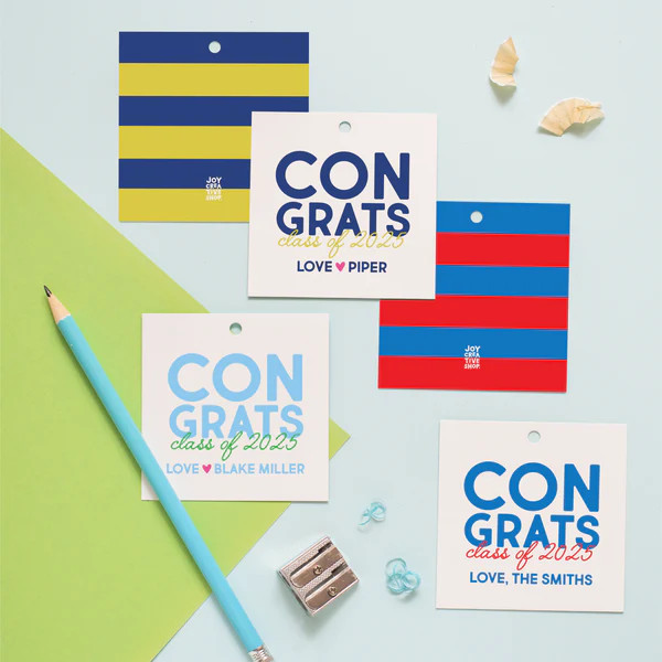 Congrats Class of 2025 Graduation Gift Tag | Joy Creative Shop
