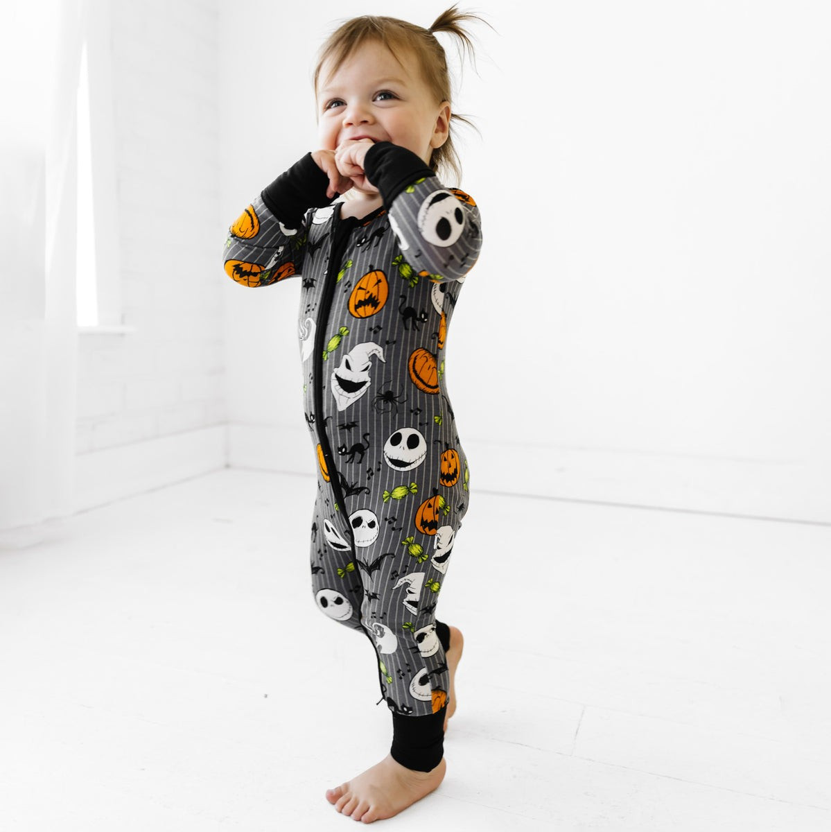 The Nightmare Before Christmas Bamboo Viscose Zippy | Little Sleepies