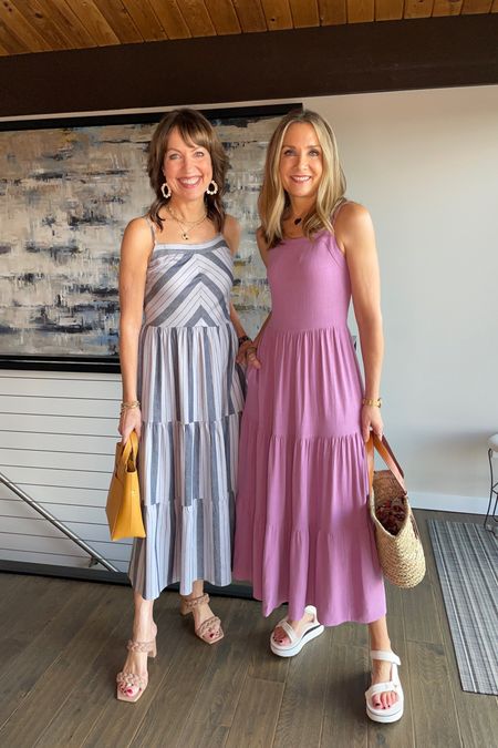 Spring dresses perfect for Easter, casual wedding guest, or a vacation dress! Wearing xs. 

Splendid, teva sandals, straw tote, casual dress, midi dress 

#LTKFind #LTKunder100 #LTKwedding