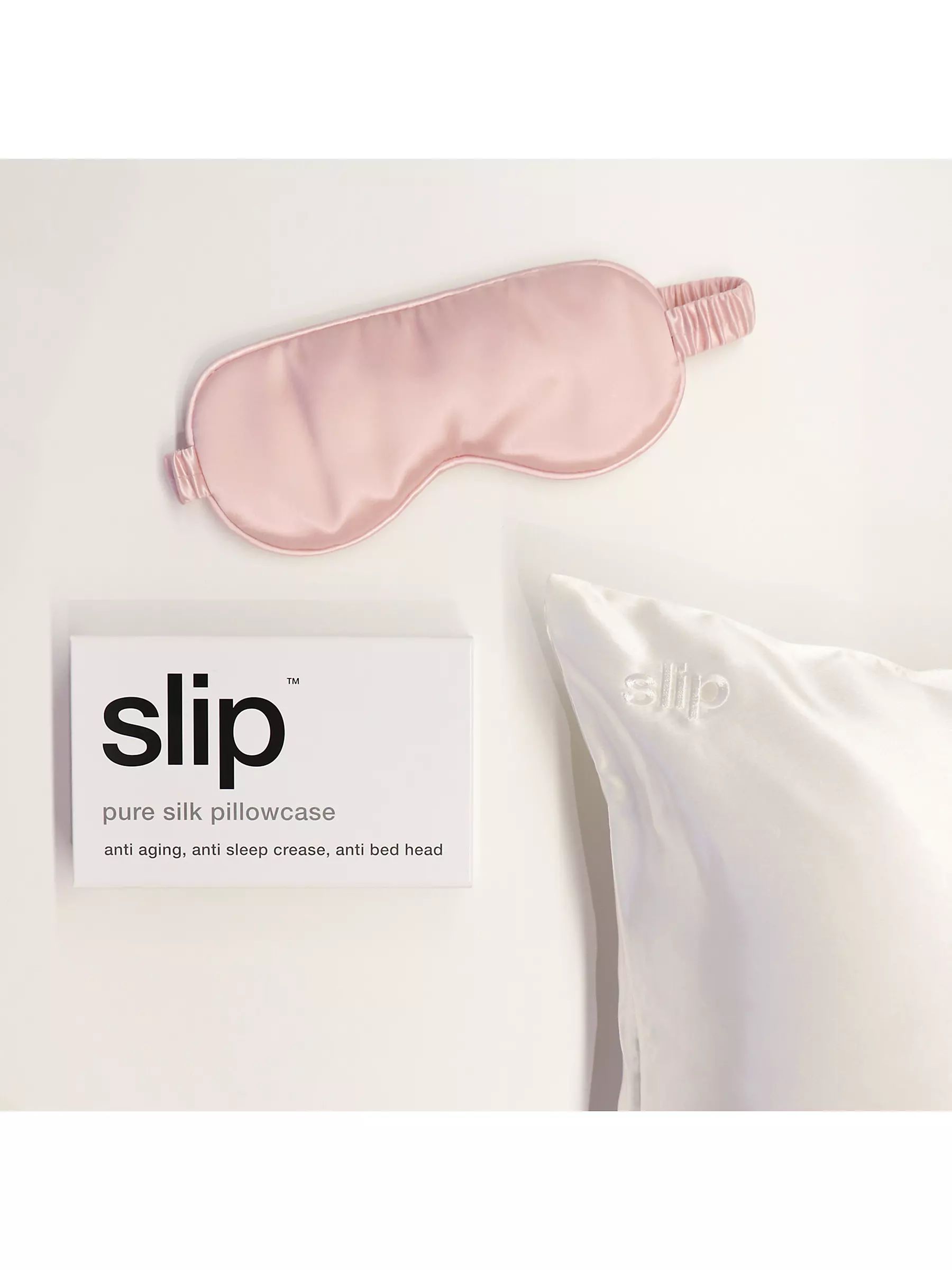 Slip® Silk Sleep Mask, Pink | John Lewis (UK)