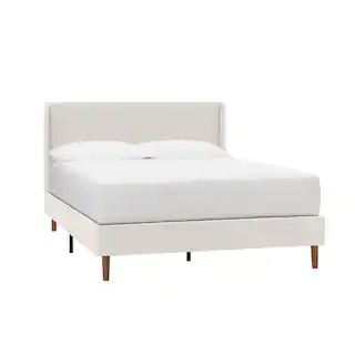 Handale Beige Frame King Platform Bed (78.5 in W. X 38.60 in H.) | The Home Depot