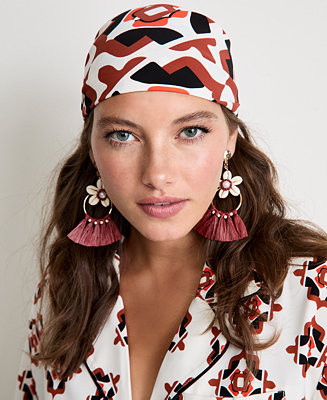 Women's Graphic Printed Scarf, Macy's Exclusive - | Alix Friedberg Capsule Collection | Macy's