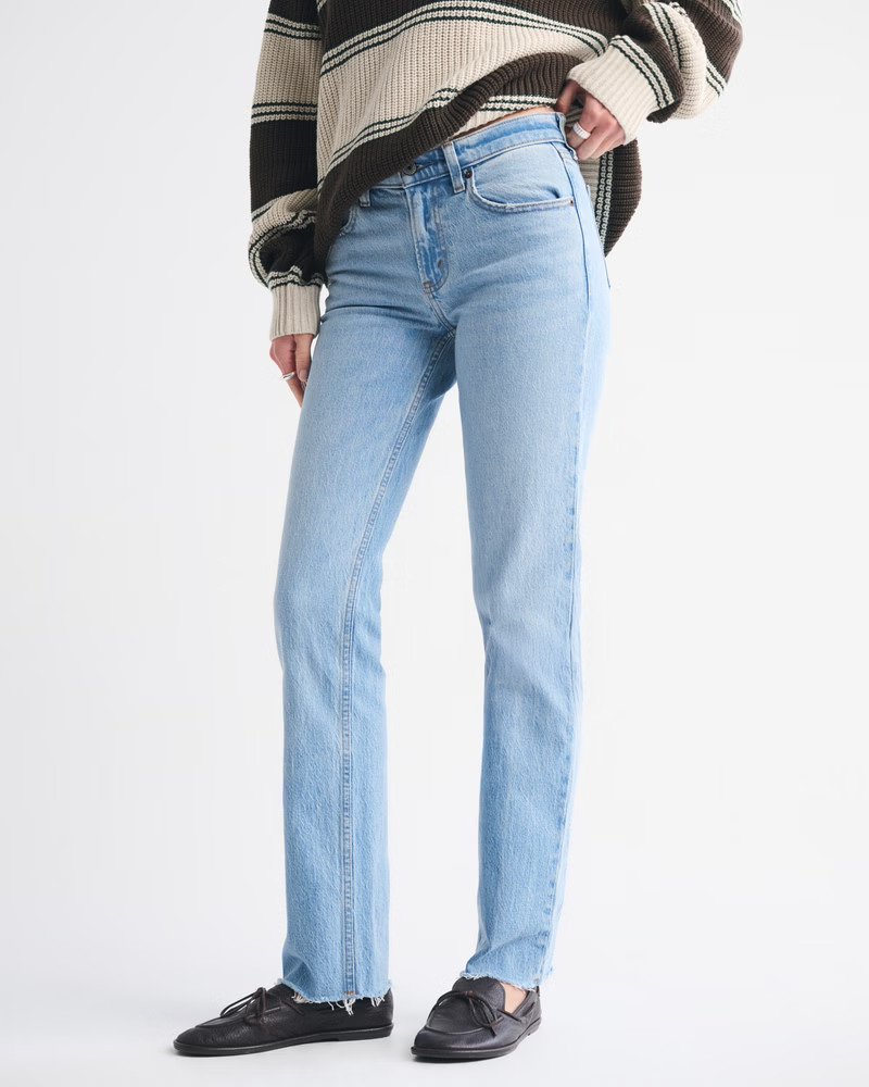 Mid Rise 90s Straight Jean | Abercrombie & Fitch (US)