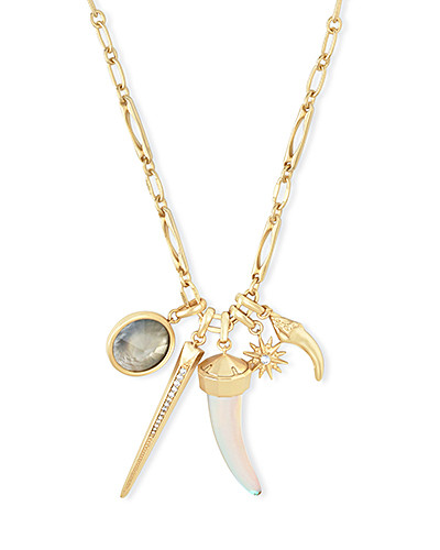 Samuel Gold Charm Necklace Set In Dichroic Mix | Kendra Scott