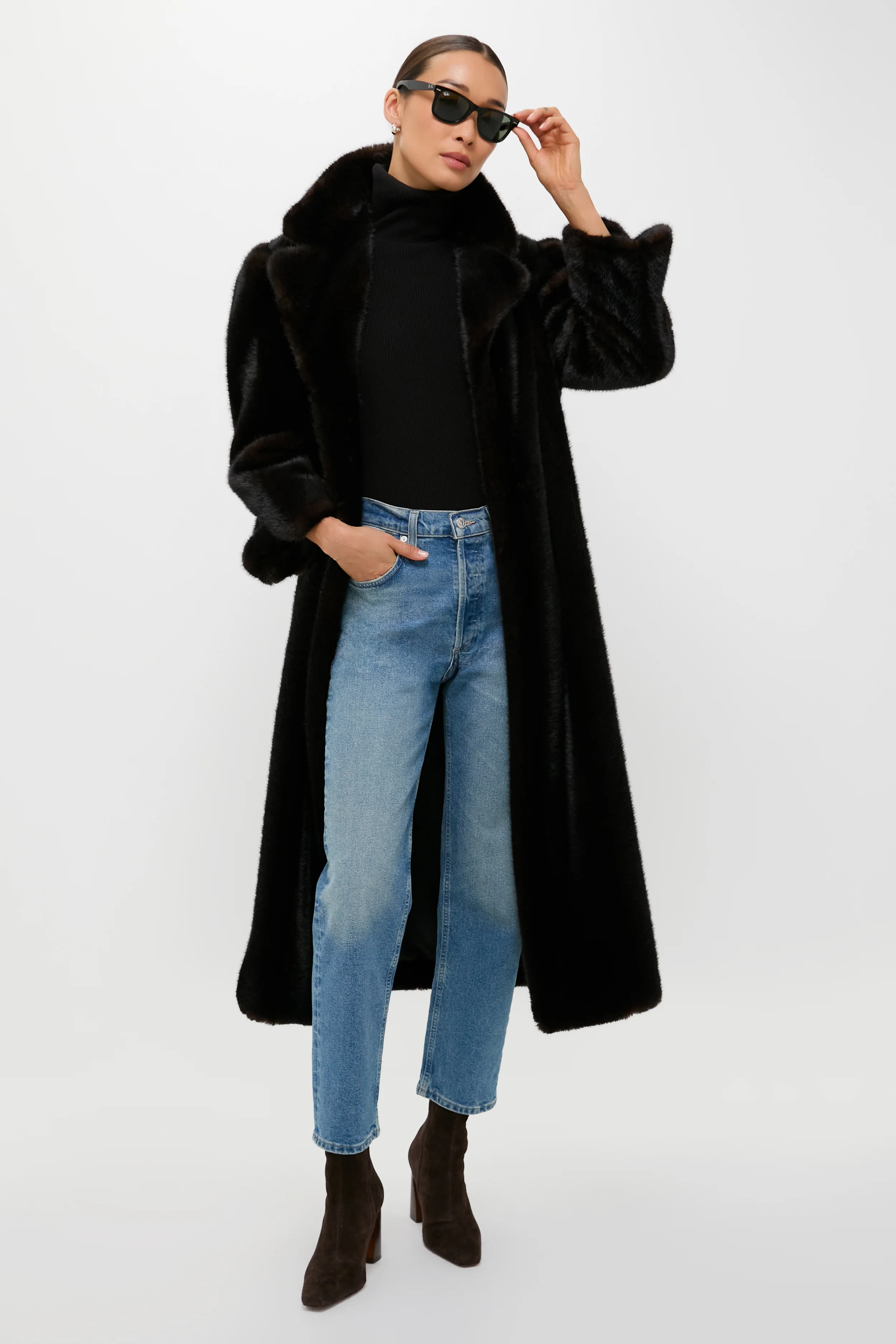 Brown Fur Carmella Coat | Tuckernuck (US)