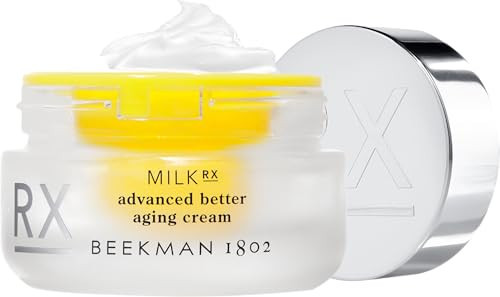 Beekman 1802 Milk RX Advanced Better Aging Face Cream Mini, Goat Milk Protein Exosomes & Polypeptide Facial Moisturizer, Doctor Formulated for Collagen Boosting & Firming, Fragrance Free, 0.51 Fl Oz | Amazon (US)
