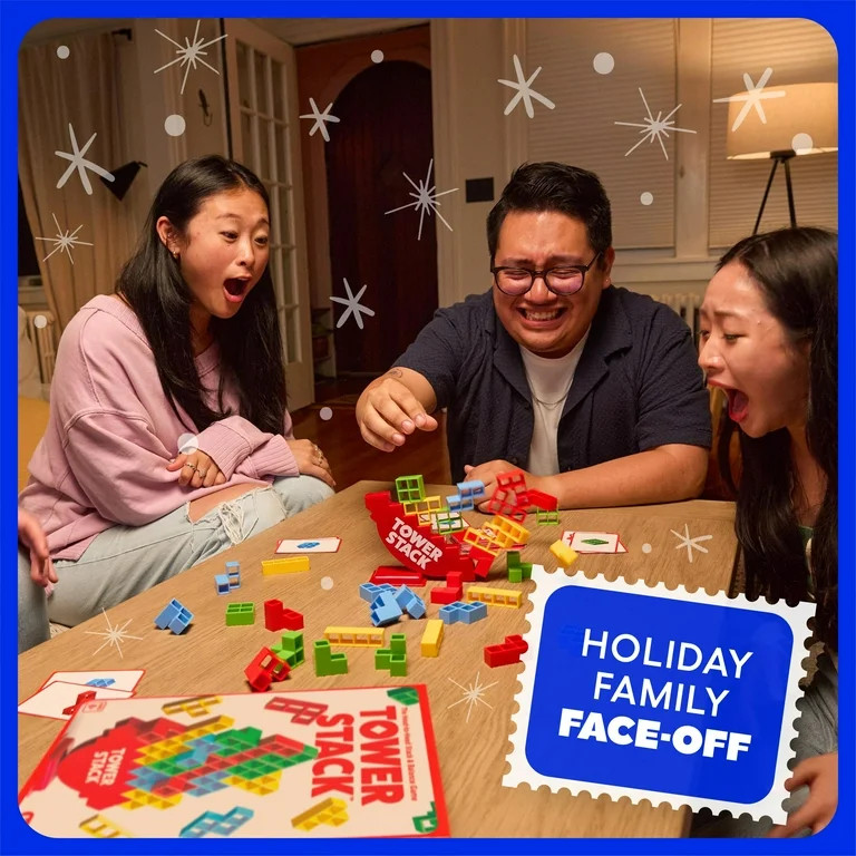 Tower Stack, The Balance Stacking Family Game for Kids Ages 8+,  Easter Basket Stuffers,  by What... | Walmart (US)