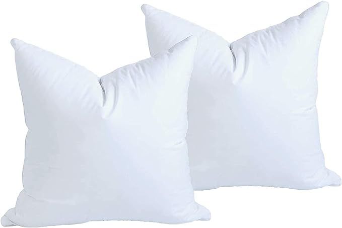 MoonRest Set of Two 22“X 22” Down Alternative Square Pillow Insert Form%100 Cotton Blend Fabr... | Amazon (US)