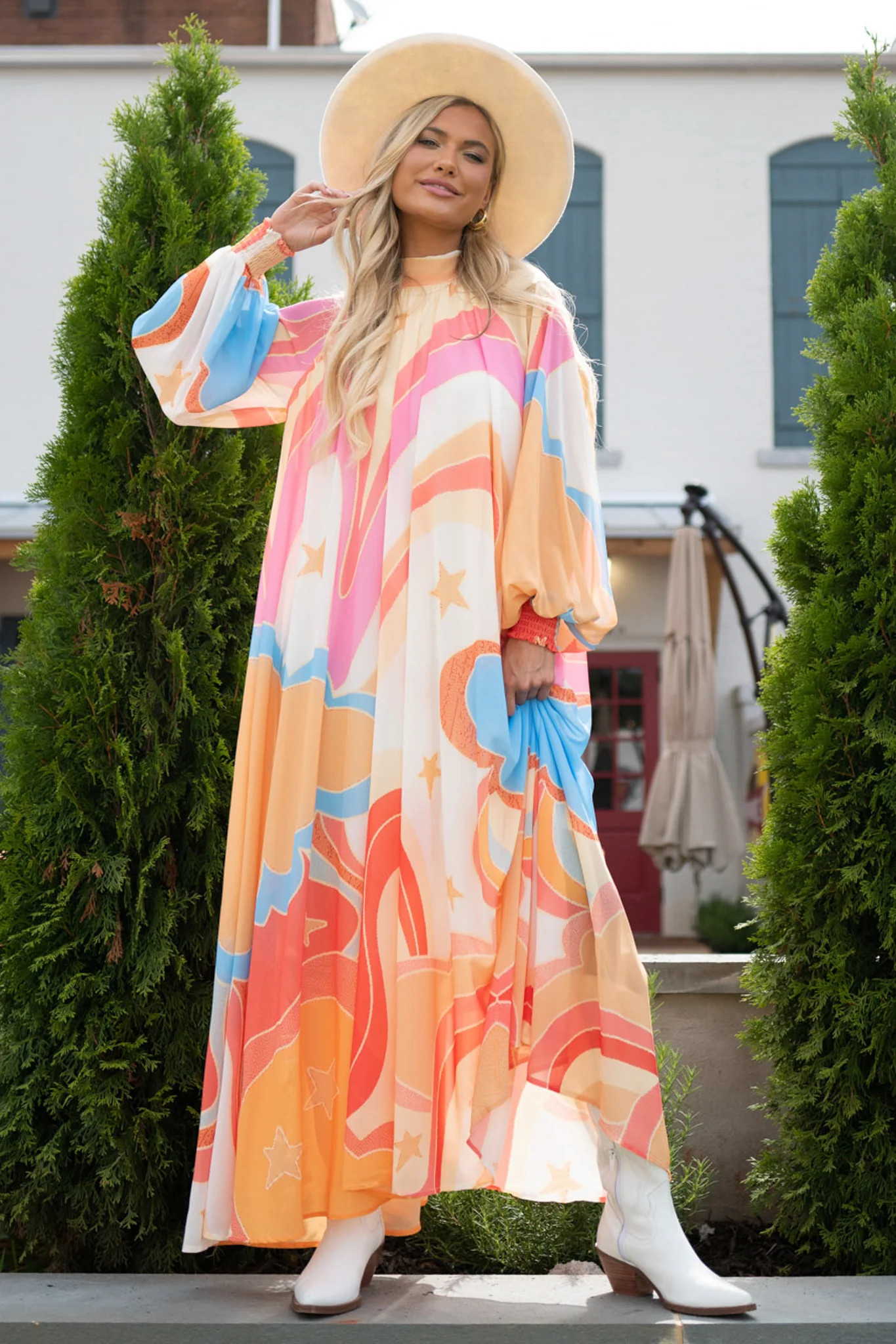 Can You Imagine Pink Multi Print Maxi Dress | Red Dress 