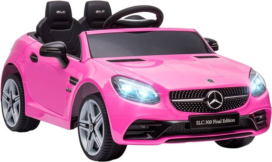 Aosom Mercedes SLC 300 Licensed Kids Electric Car with Remote Control, 12V Battery Powered Kids R... | Amazon (US)
