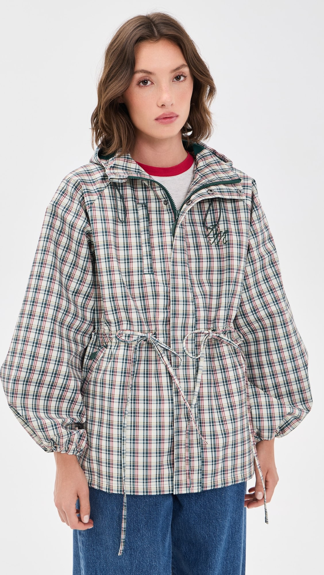 Damson Madder Elderberry Check Liu Raincoat | Shopbop | Shopbop