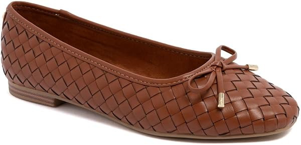 Jones New York Women\u2019s Samera Woven Ballet Flats - Comfortable Square Toe Slip On Dress Shoe... | Amazon (US)
