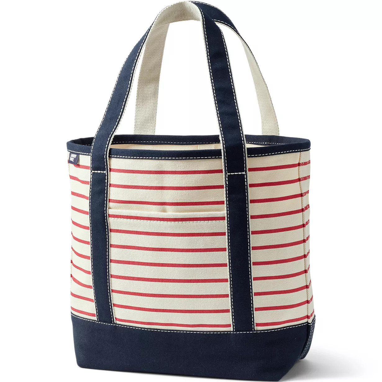 Medium Print 5 Pocket Open Top Canvas Tote Bag | Lands' End (US)