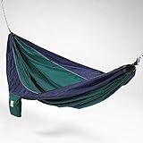 Hammaka Parachute Silk Lightweight Portable Double Hammock In Blue / Green | Amazon (US)