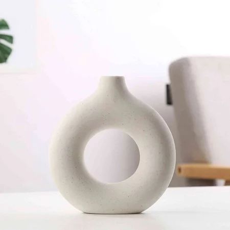 Cuhas-Donut Vase Nordic Ring Vase Modern Handmade Vase Bohemian Vase | Walmart (US)