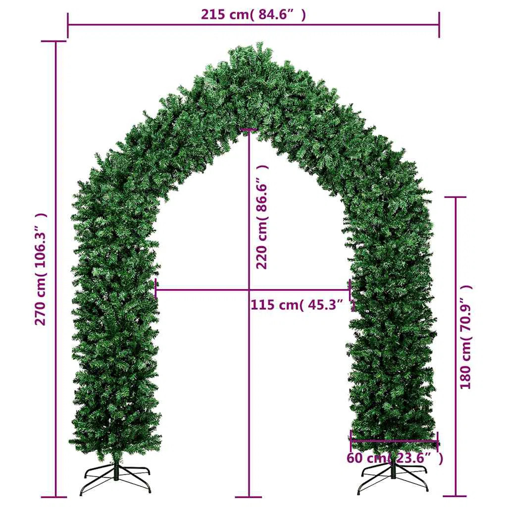 The Holiday Aisle® Christmas Tree Arch Indoor Outdoor Christmas Decorations Wedding Arch & Revie... | Wayfair North America