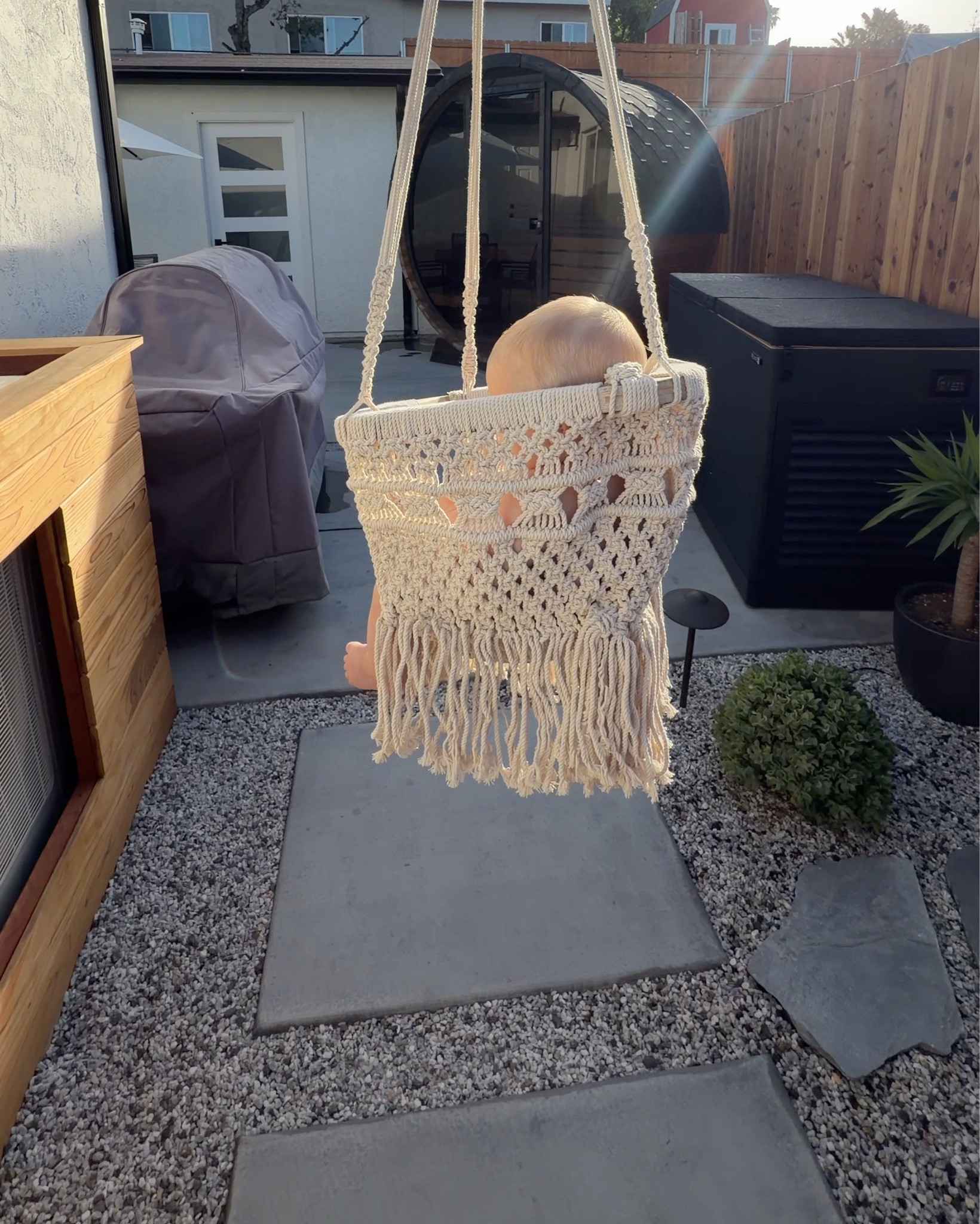 Macrame baby swing 🤍

#LTKBaby #LTKHome #LTKmomlife