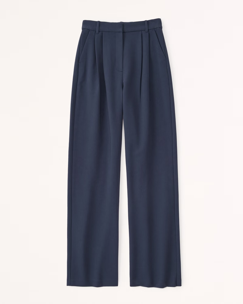 Curve Love A&F Sloane Tailored Pant | Abercrombie & Fitch (US)