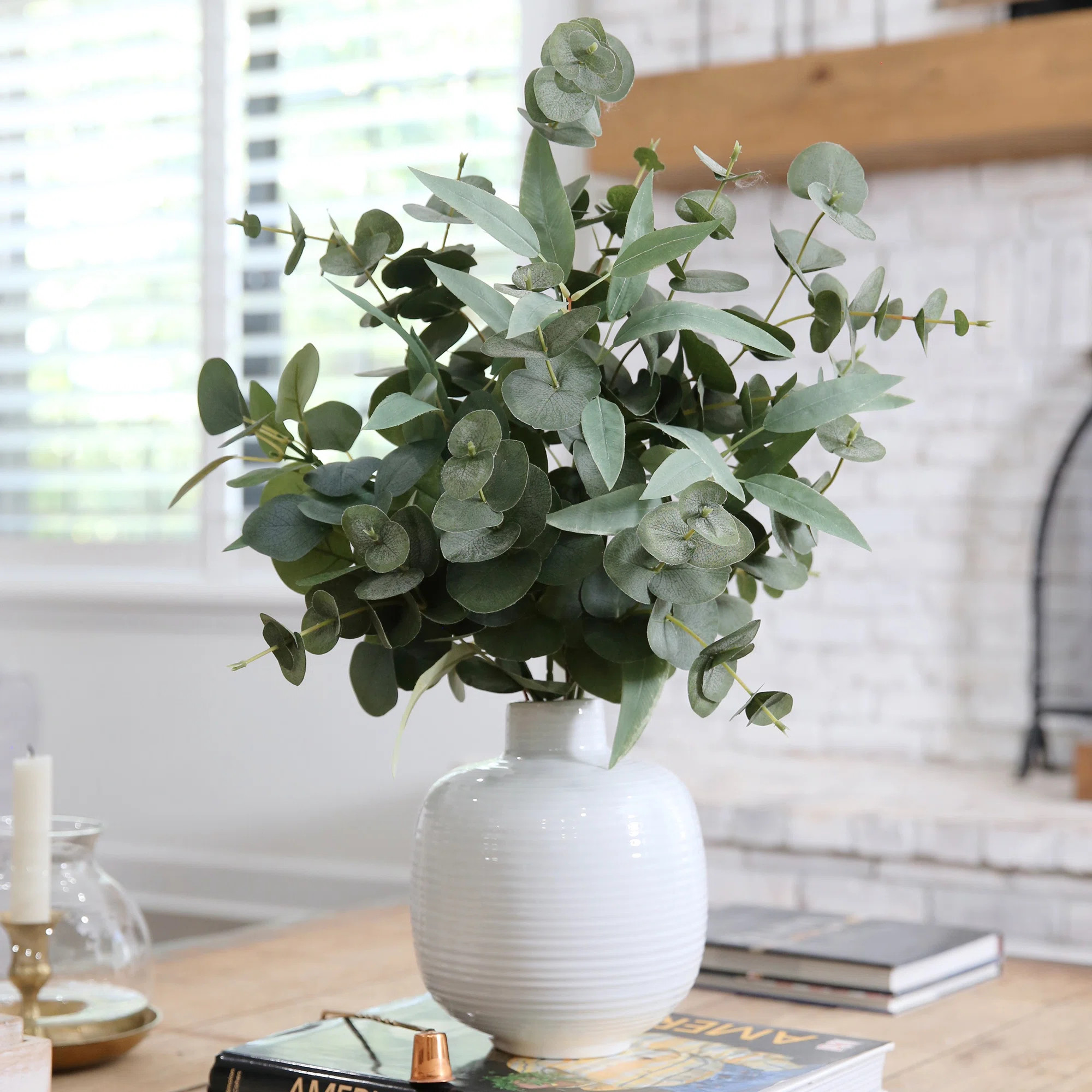 Weller Eucalyptus Arrangement in Planter | Wayfair North America