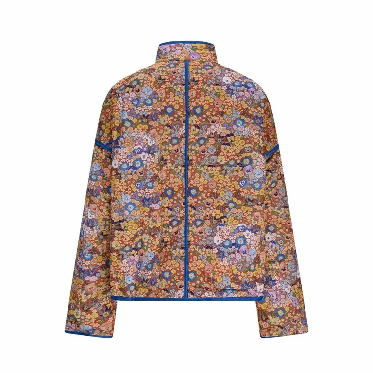 Hvot&aat Women's Casual Vintage Floral Quilted Jacket Lightweight Open Front Cardigan Coats with ... | Walmart (US)