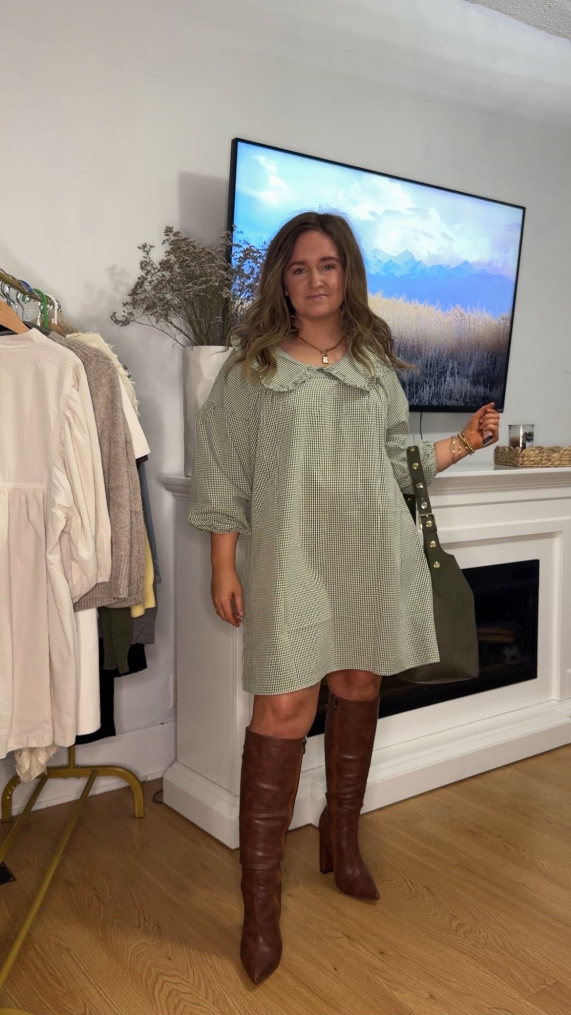 Cozy, cute, and effortless 🍂✨
This doll-collar dress is such an easy throw-on & feel put together moment — and the knee-high boots complete it perfectly.
Linked my full outfit on LTK

#LTKunder50 #LTKfallfashion #LTKootd #amazonfinds #amazonfashion #falloutfitideas 
#womensfallfashion #momstyle #fallstyleinspo #affordablefashion #dressoutfits 
#kneetighboots #friendsgivingoutfit #cozyfallstyle

#LTKHoliday #LTKFindsUnder50 #LTKParties