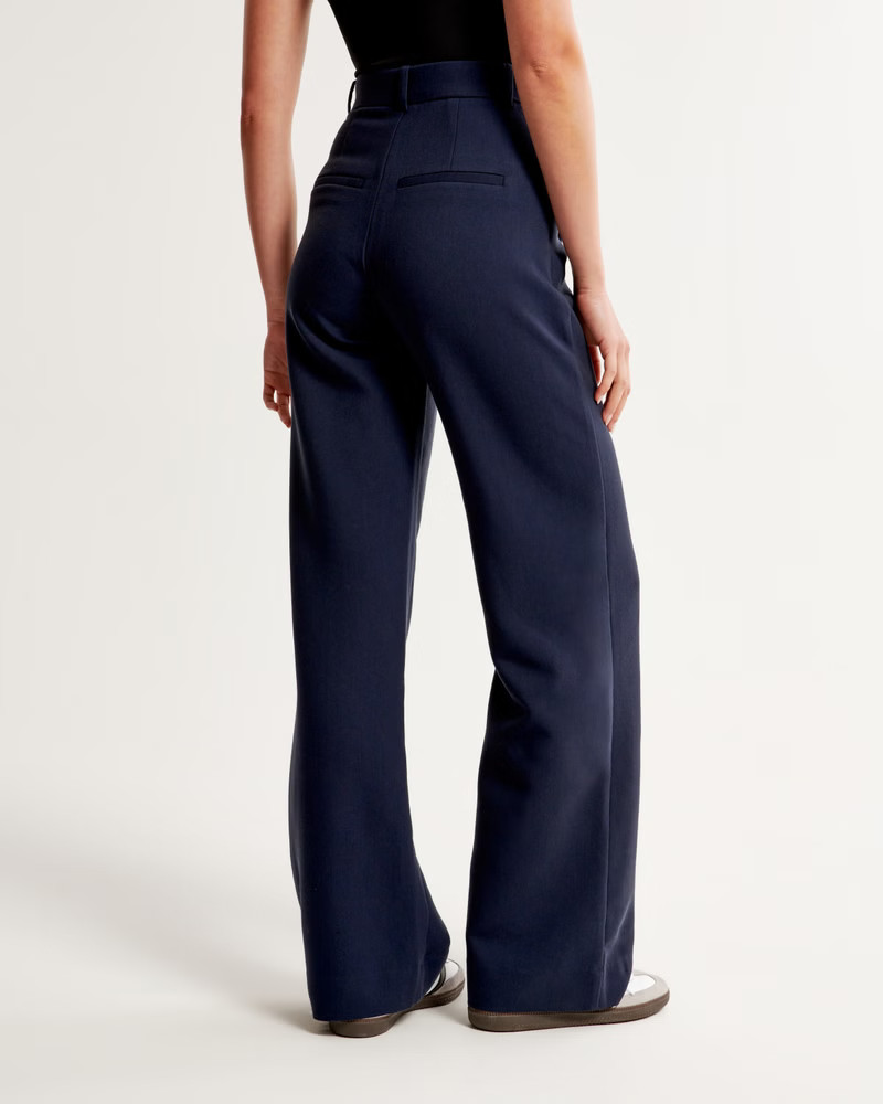 A&F Sloane Tailored Wide Leg Pant | Abercrombie & Fitch (US)