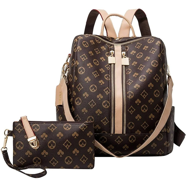 TWENTY FOUR Backpacks for Women Fashion PU Leather Bag Multipurpose Design Convertible Satchel Ba... | Walmart (US)