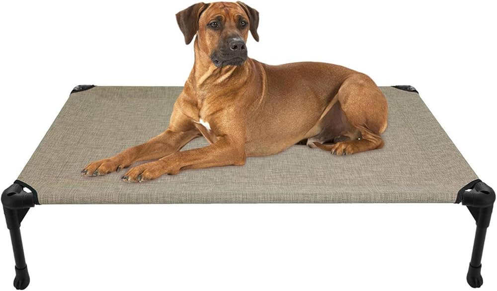 Veehoo Cooling Elevated Dog Bed, Portable Raised Pet Cot with Washable & Breathable Mesh, No-Slip... | Amazon (US)