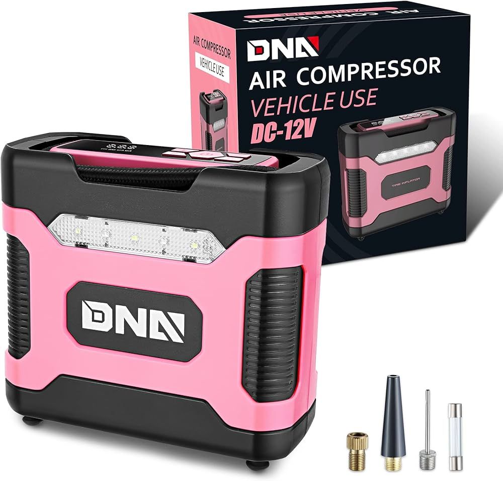 ‎DNA MOTORING TOOLS-00212 Pink 12V DC Digital Tire Inflator Portable Air Compressor with Pressu... | Amazon (US)