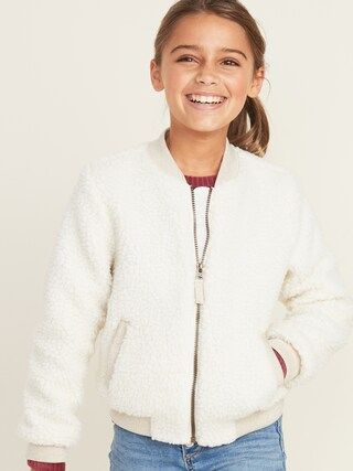 Sherpa Bomber Jacket for Girls | Old Navy (US)