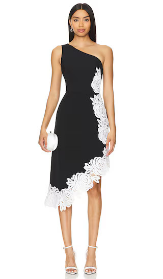 One Shoulder Dress in Black Combo | Revolve Clothing (Global)