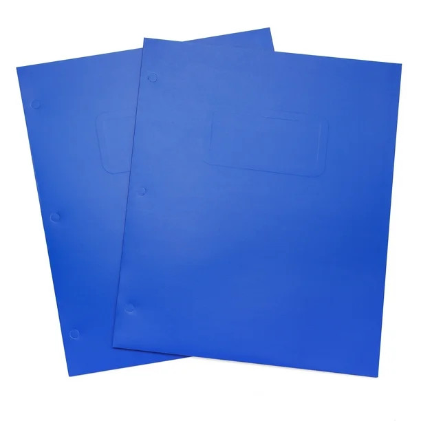 Pen + Gear Two Pocket Paper Folder, Solid Blue Color, Letter Size - Walmart.com | Walmart (US)