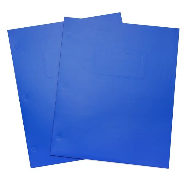 Pen + Gear Two Pocket Paper Folder, Solid Blue Color, Letter Size - Walmart.com | Walmart (US)