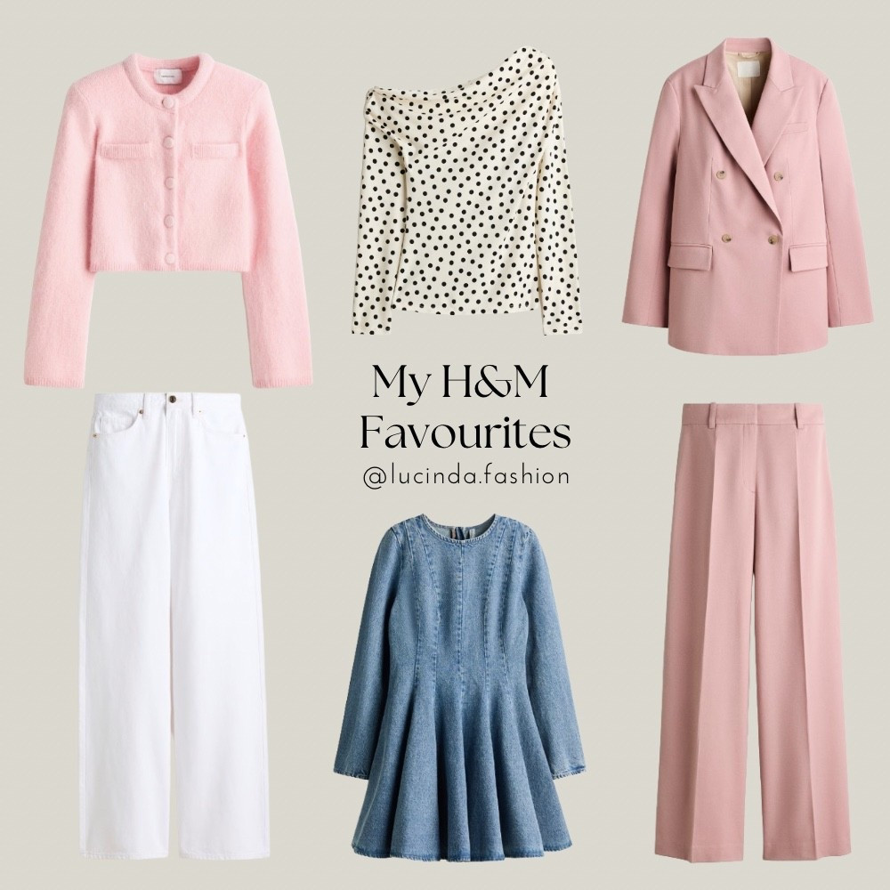 H&M - New In Favourites 💕

It’s giving spring and I am obsessed with the new in pieces from h&m how gorgeous ✨

Pink blazer polka dot top pink cardigan white jeans denim dress spring fashion 

#LTKspring #LTKuk #LTKeurope