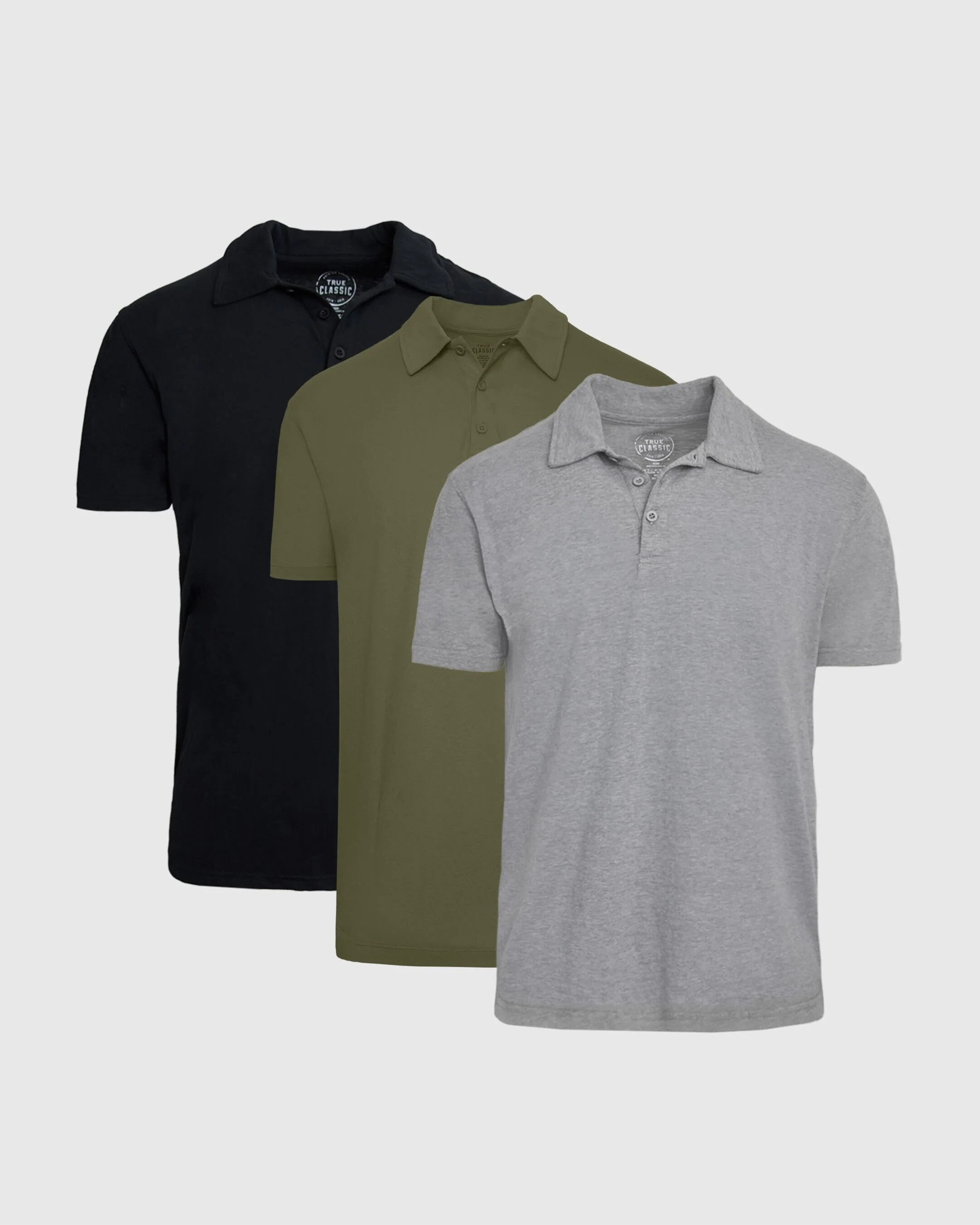 Dark Tones Short Sleeve Polo 3-Pack | True Classic
