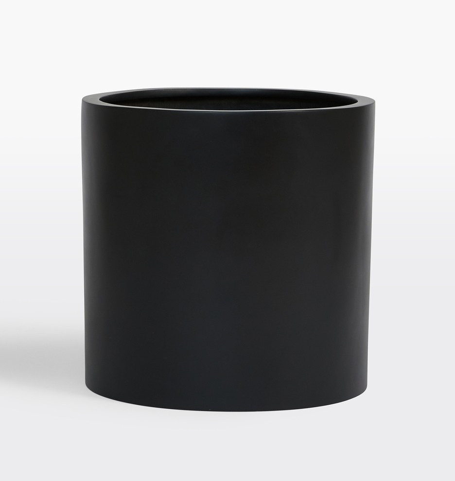 Modern Fiberstone Cylinder Planter | Rejuvenation